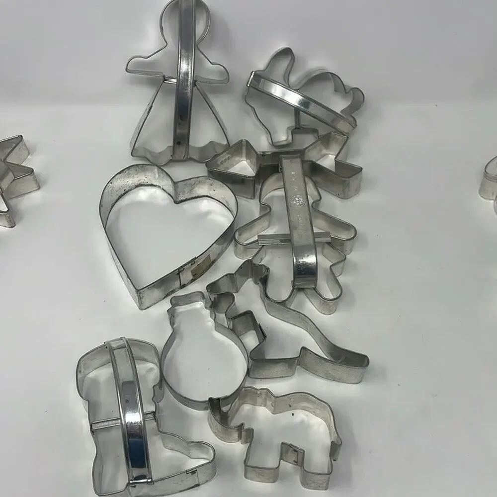 Huge lot of metal cookie cutters